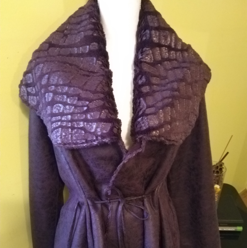 Carlos Falchi Faux Suede Jacket